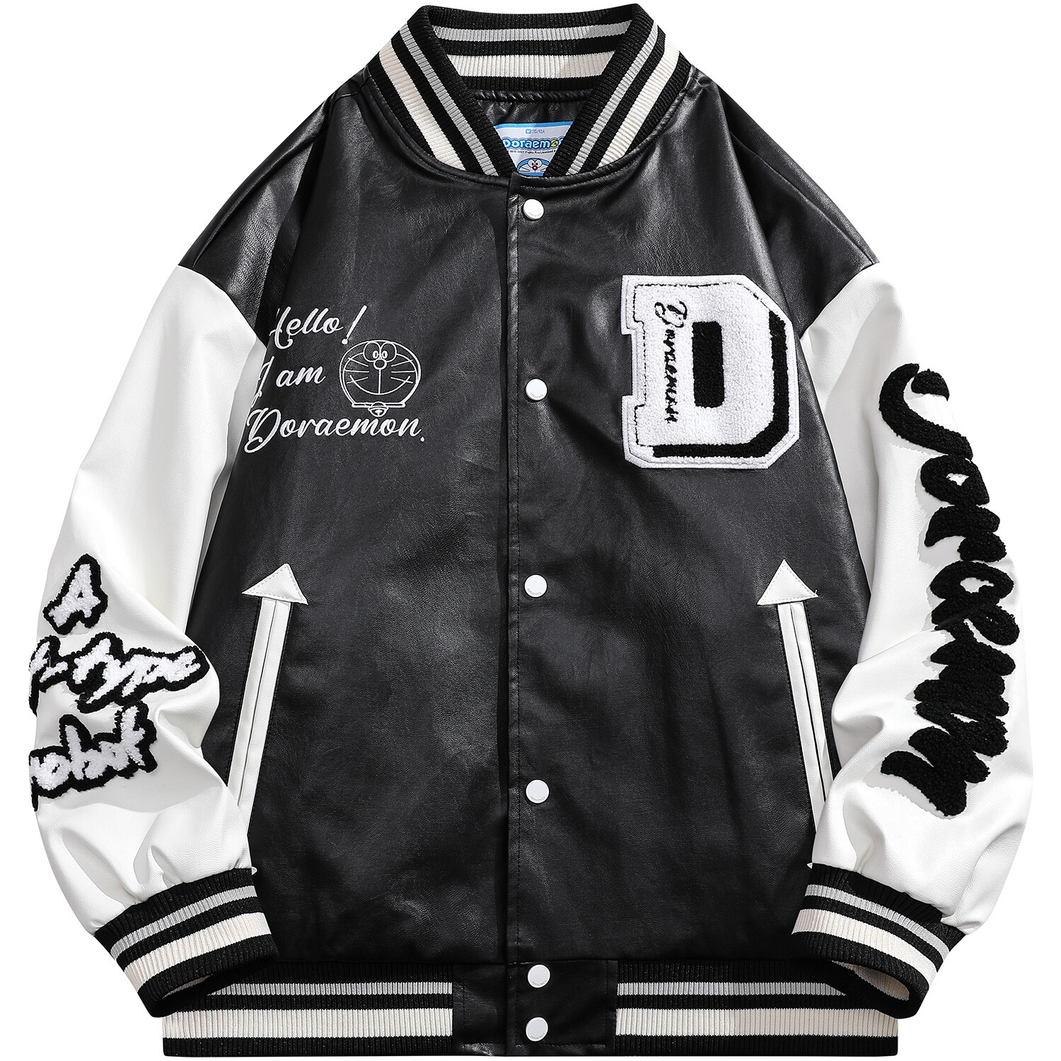 

Бейсбольная куртка унисекс Doraemon, Черный (хлопковая версия)
