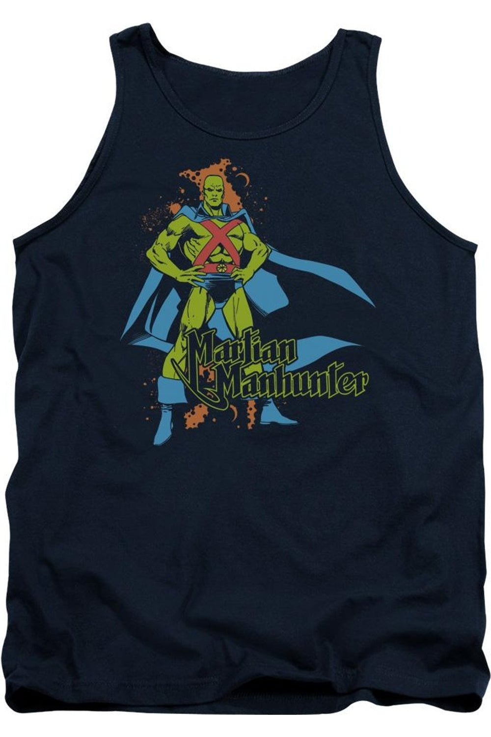 

Майка для взрослых DC Comics Martian Manhunter Gildan, темно-синий