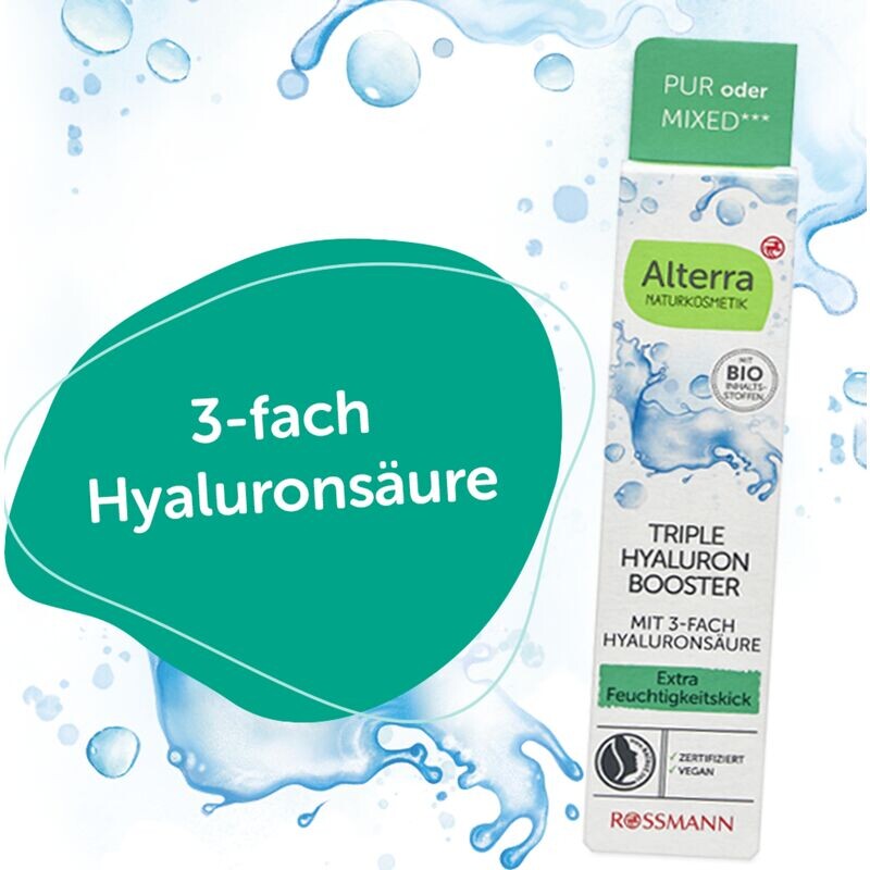 Бустер Alterra NATURKOSMETIK — Тройной гиалуроновый, 15 мл — фото 3
