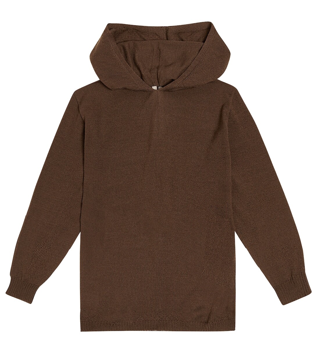 

Толстовка из натуральной шерсти Rick Owens Kids, коричневый