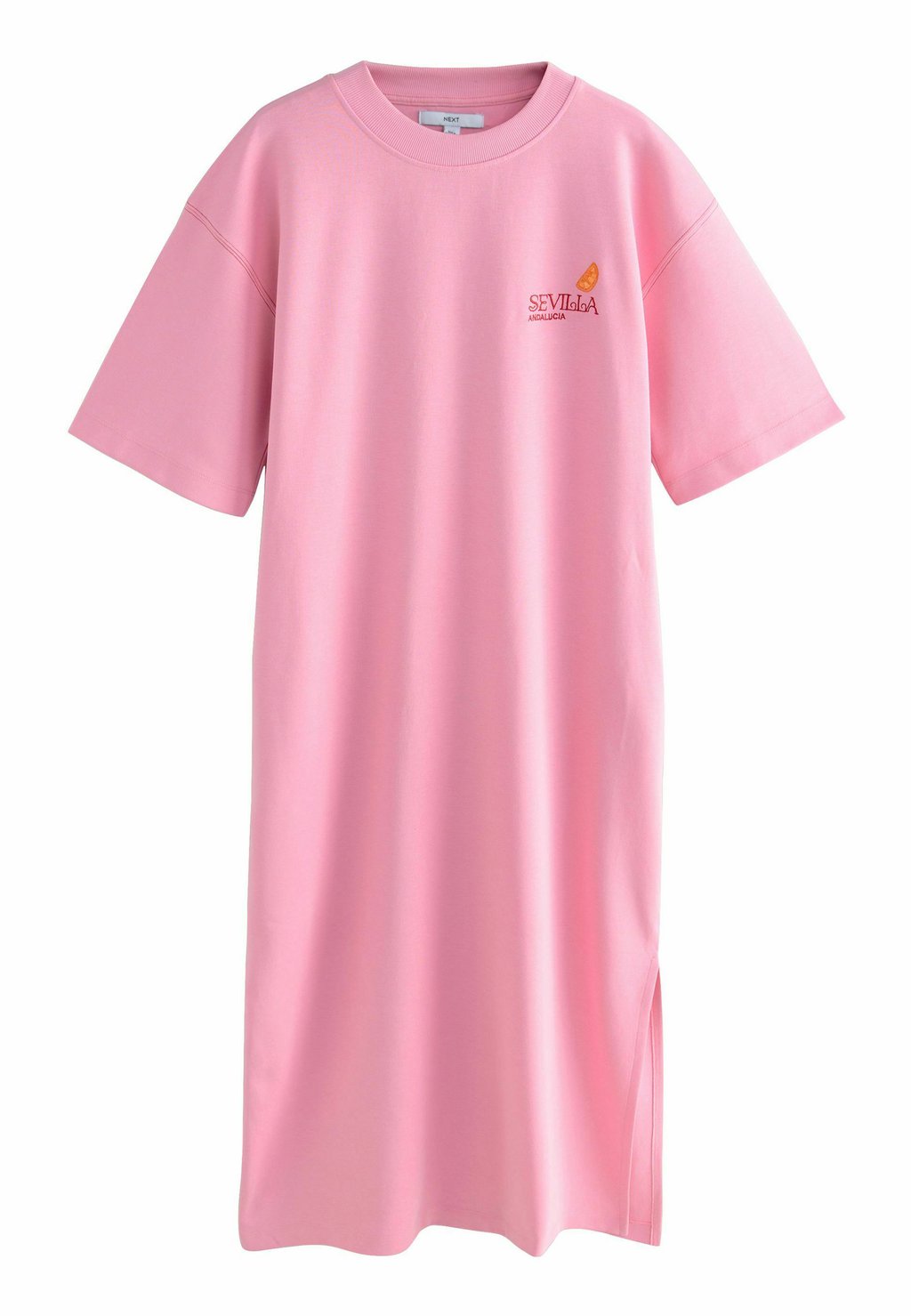 

Платье из джерси PETITE FIT - SHORT SLEEVE CREW NECK BACK GRAPHIC MIDI Next, розовый