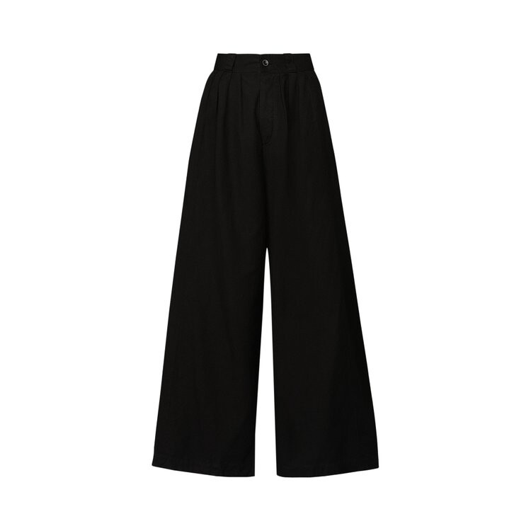 

Брюки Maison Margiela Pleated Loose Fit Cropped Pants, черный