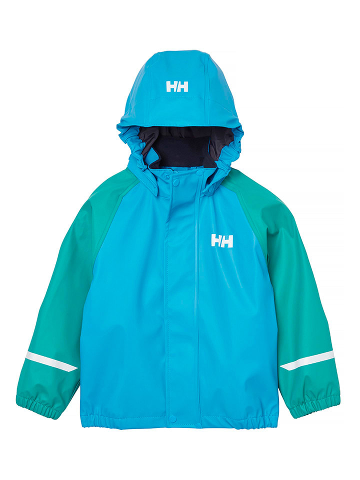 Helly Hansen Дождевой комплект из двух частей "Берген 2.0" сине-зеленого цвета — фото 3