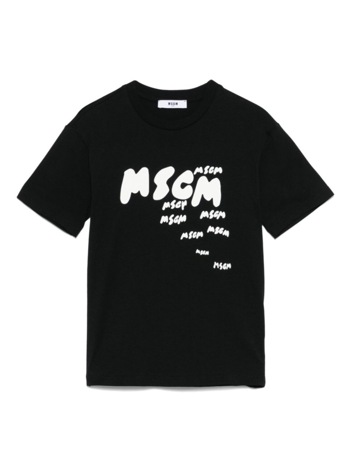 

MSGM Kids футболка с логотипом, черный