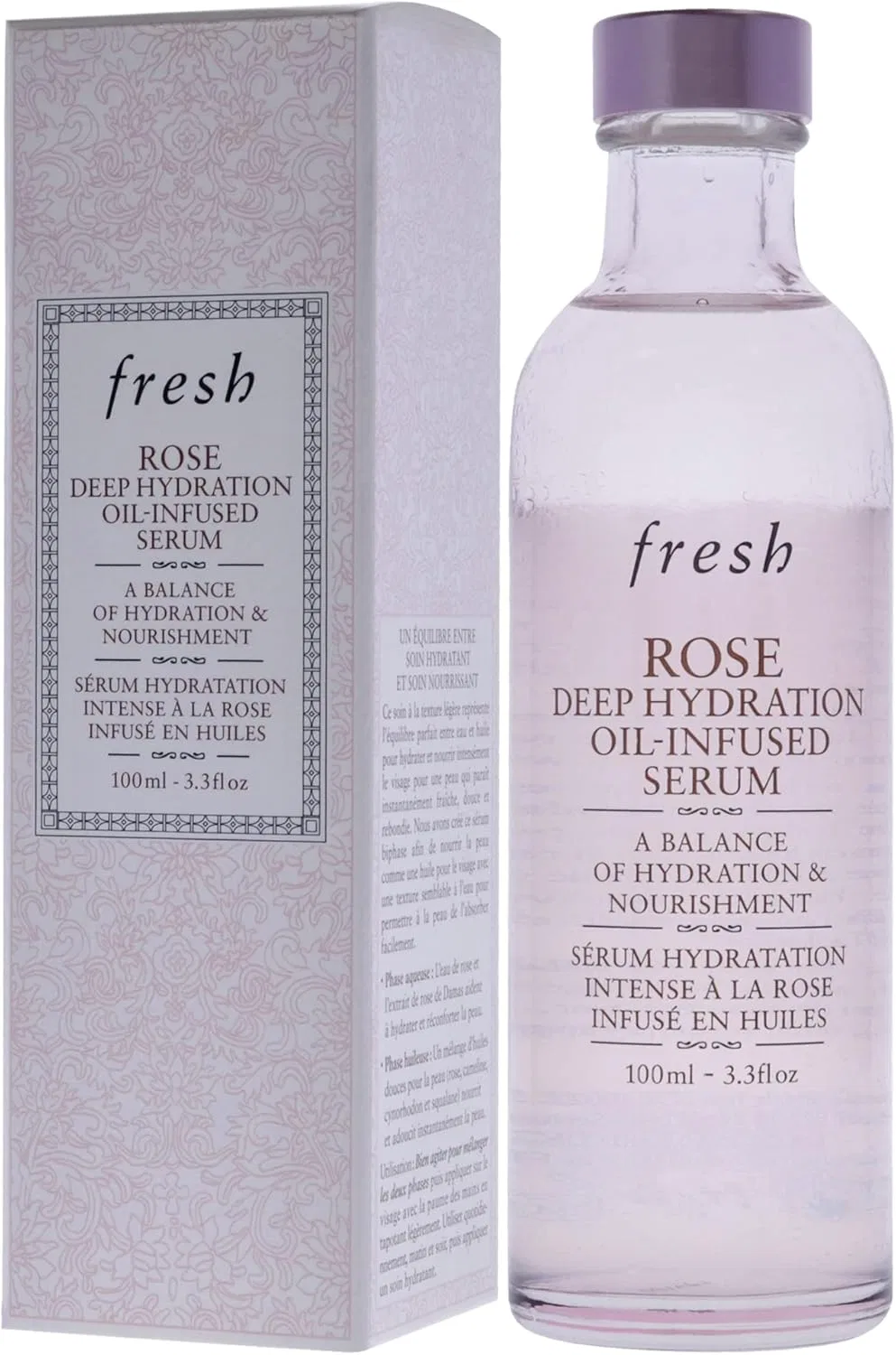 Эссенция Fresh — Для лица увлажняющая Rose Deep Hydration Oil-Infused Serum, 100 мл — фото 4