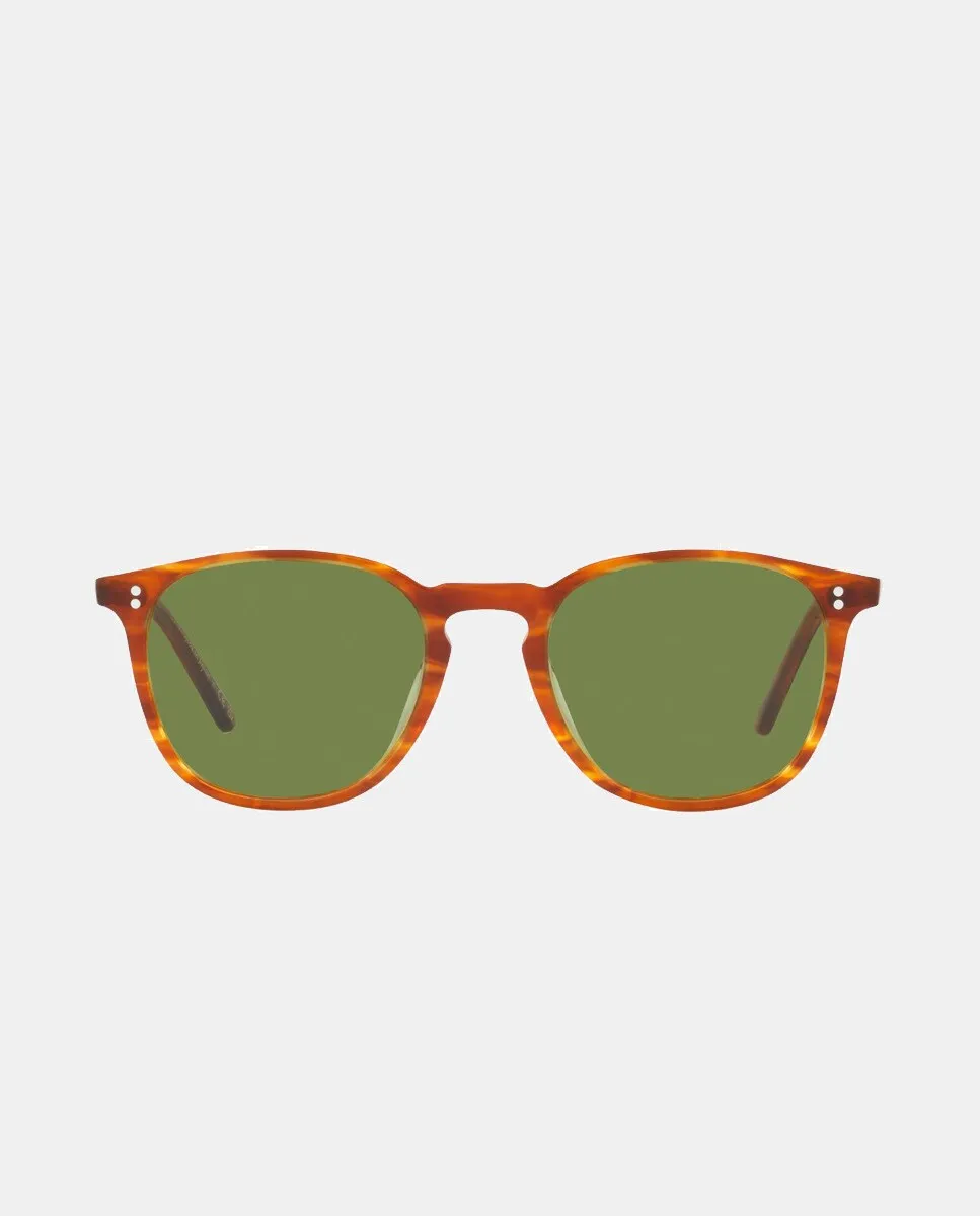 

Круглые солнцезащитные очки-унисекс цвета светло-коричневой гаваны Oliver Peoples