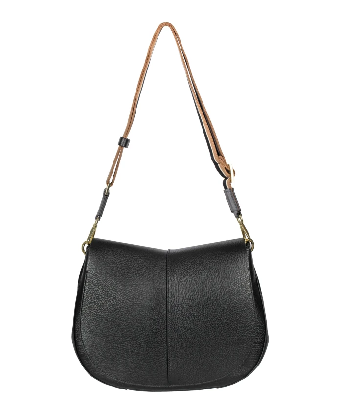 

Круглая кожаная сумка через плечо "Хелена" Gianni Chiarini, черный