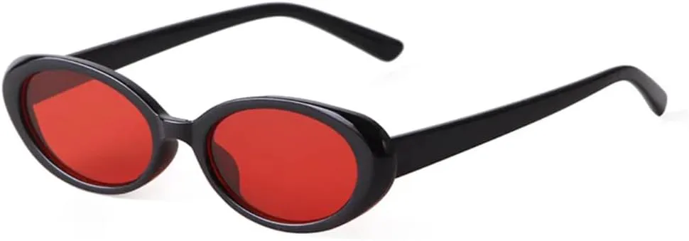 

Солнцезащитные очки с защитой UV400 | Овальная оправа "кошачий глаз" | для женщин и мужчин, для занятий спортом на открытом воздухе и вождения DSVIGF, Red