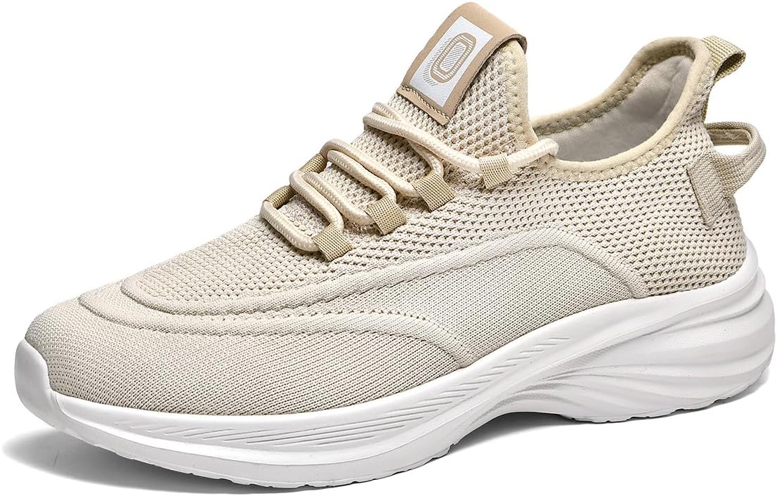 

Воздухопроницаемые повседневные кроссовки на массивной подошве, легкие для бега по дороге, джоггинга и ходьбы Welrung, белый