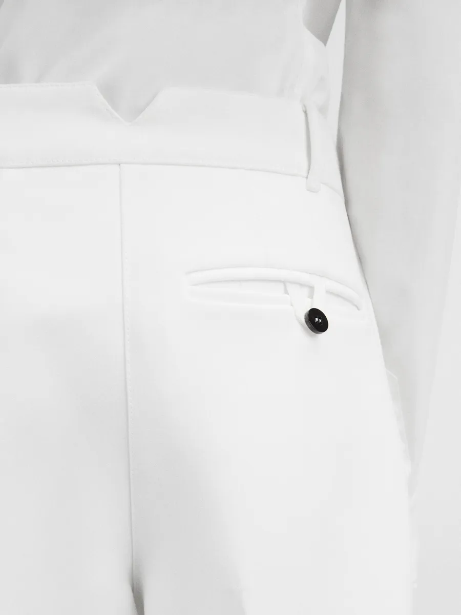 

Изогнутые брюки Овало Jacquemus, белый