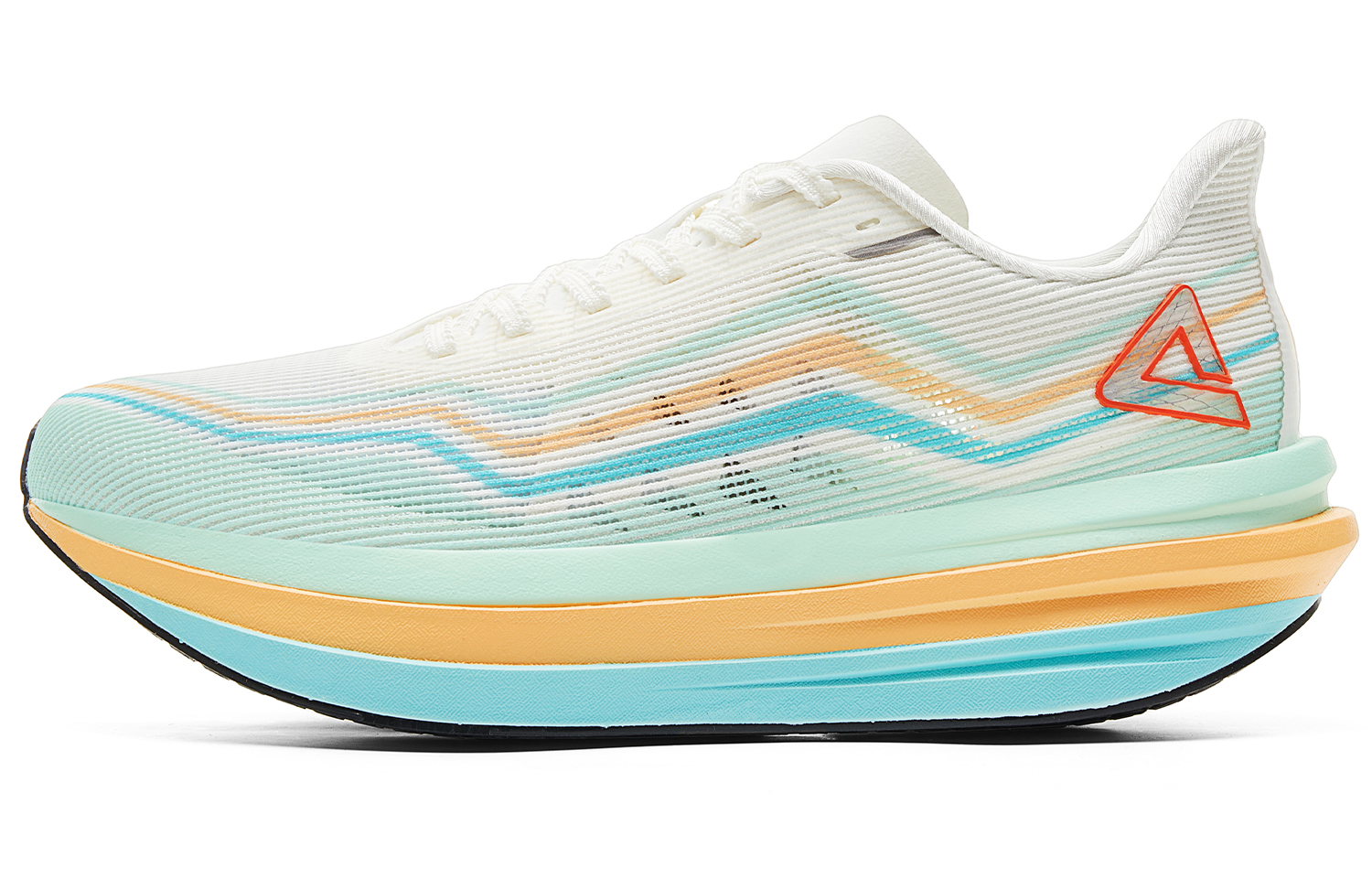 

PEAK Кроссовки для бега с низким верхом, амортизирующие, износостойкие, дышащие, нескользящие, белые, оранжевые, зеленые