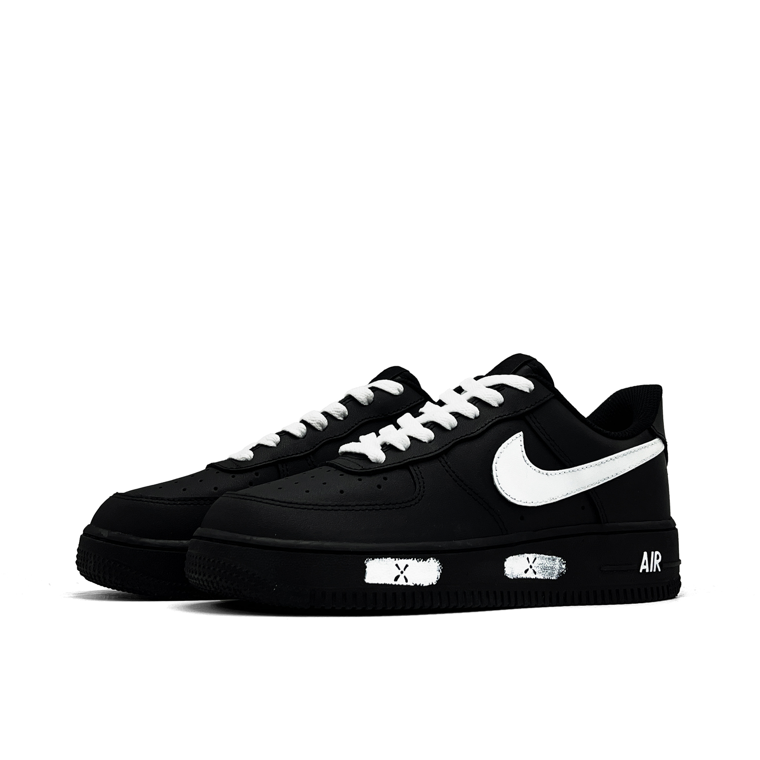 Nike Кроссовки Air Force 1 Paradox Of White Abrasion Resistant Low top Skateboard Shoes Unisex Black White — фото 4