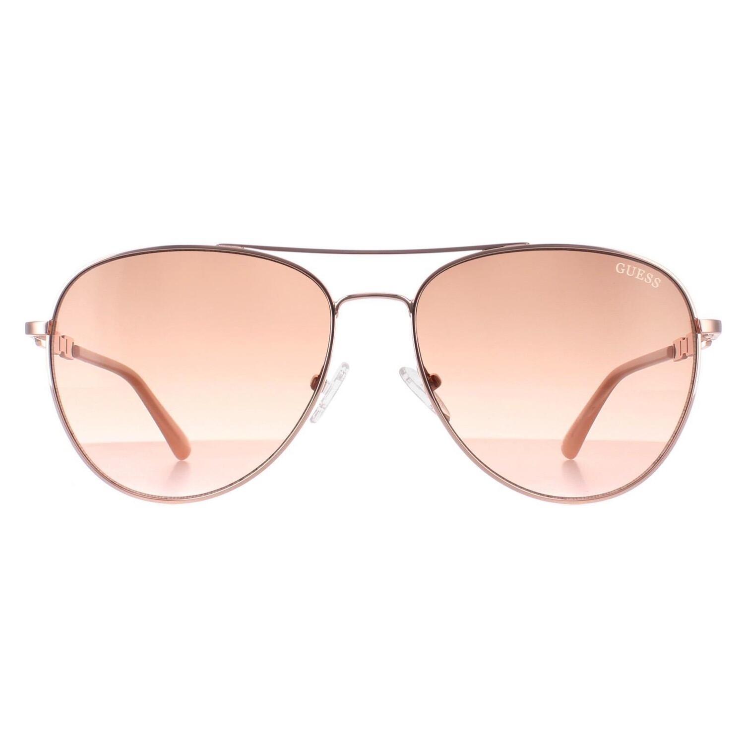 

Авиатор блестящий розово-золотой коричневый с градиентом GF6143 Guess, золото