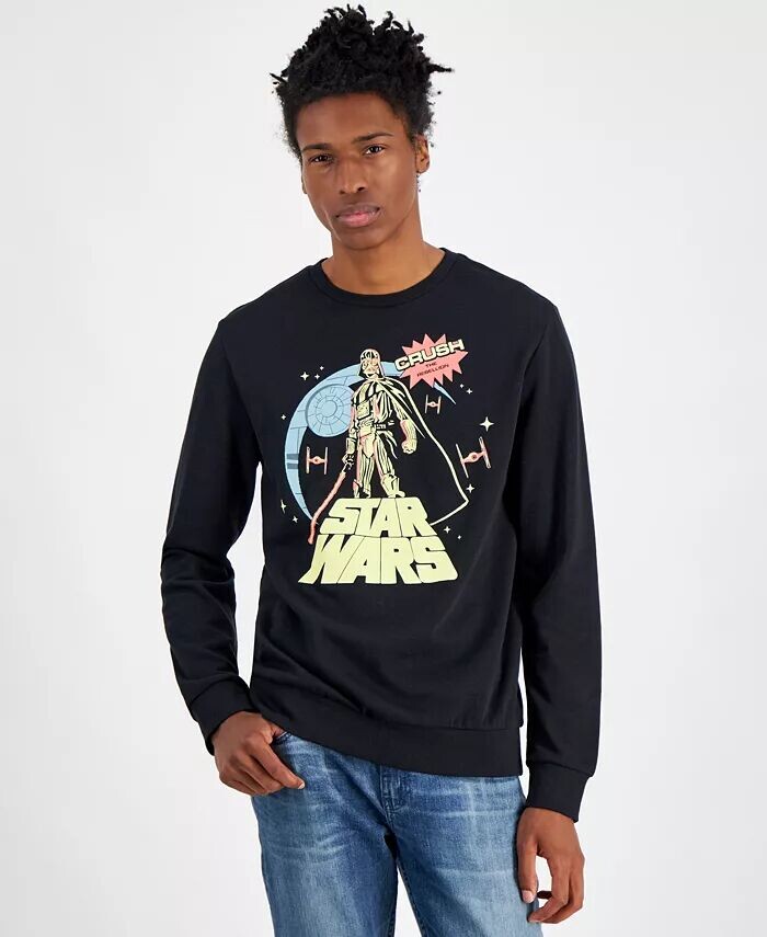 

Мужская толстовка с капюшоном Star Wars Darth Vader Regular-Fit с принтом из флиса Hybrid, черный