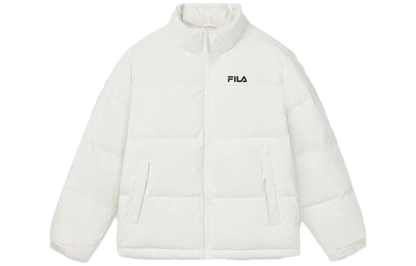 

Футболка унисекс цвета слоновой кости FILA, Бежевый, Футболка унисекс цвета слоновой кости FILA