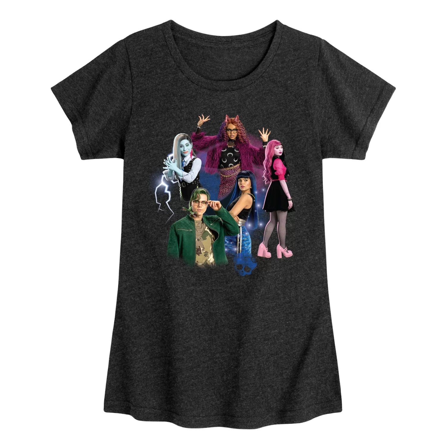 

Футболка с рисунком Monster High: The Movie Group для девочек 7–16 лет Licensed Character