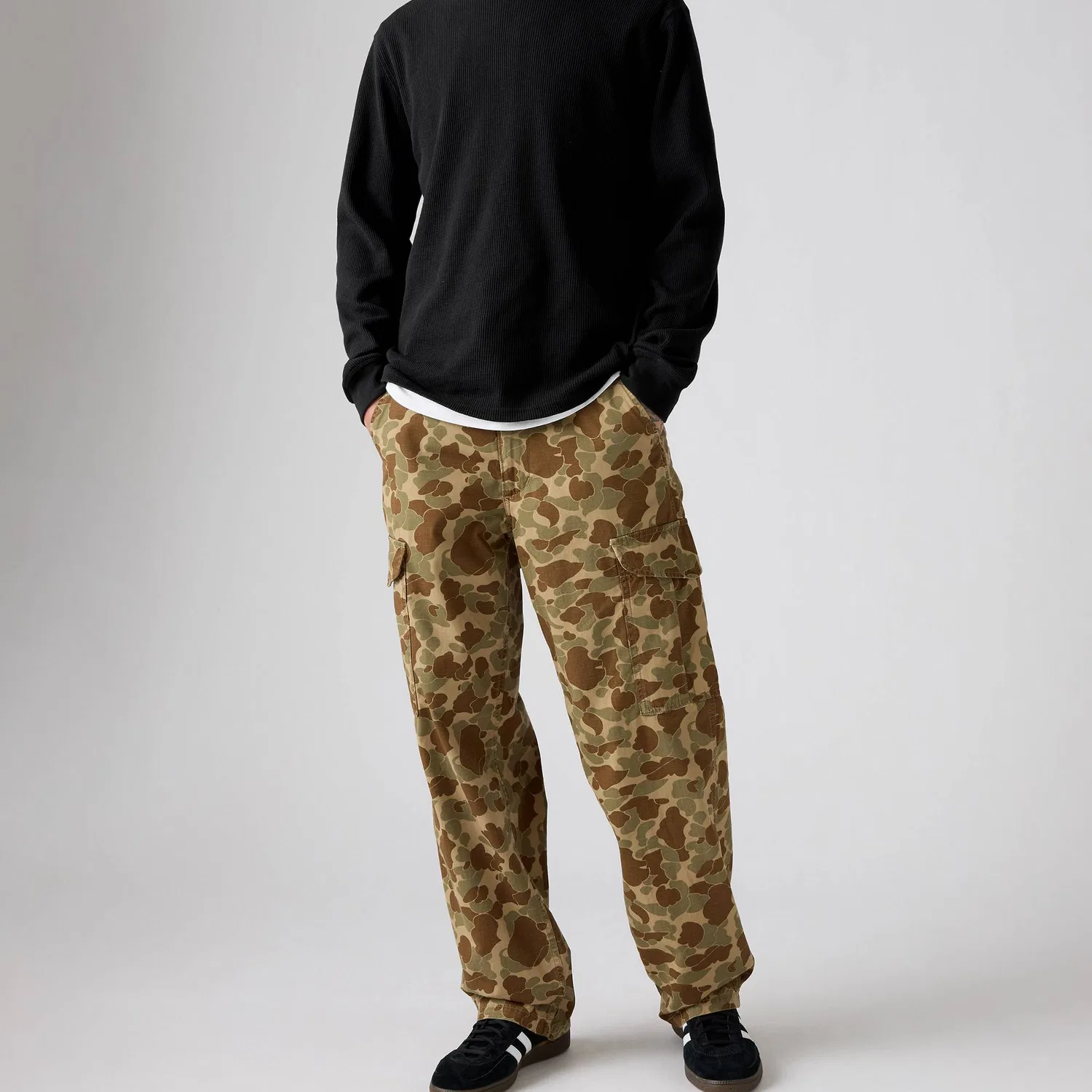 Брюки карго мужские коричневые Moderate Levis, Brown — фото 4