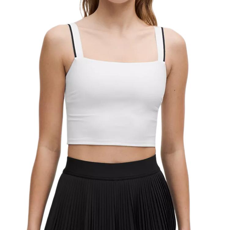 

Женская майка без рукавов Lululemon, белый/черный