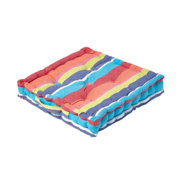 

Подушка на сиденье Homescapes bunt Streifen, 40x8x40 см, многоцветный