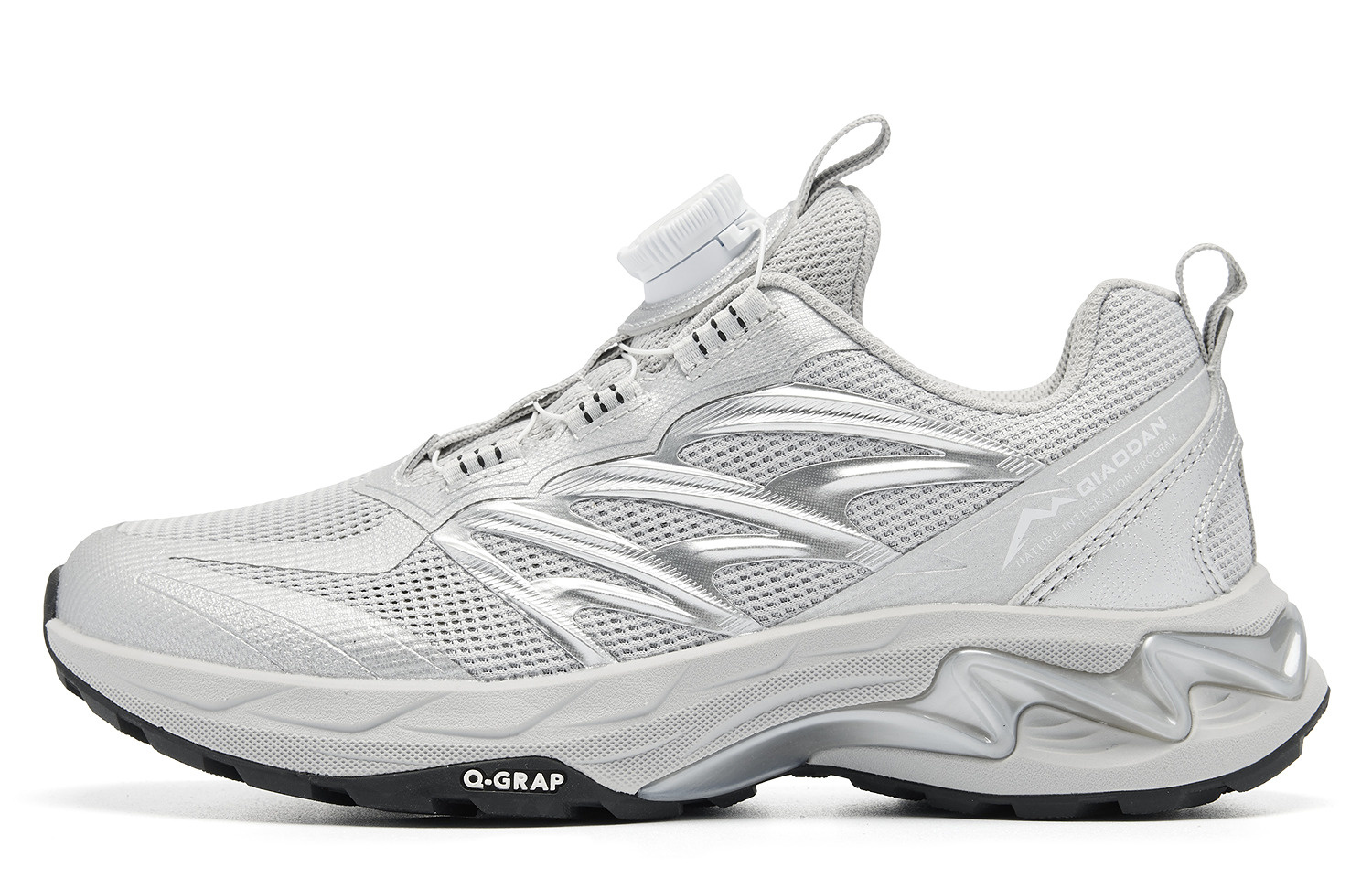 

QIAODAN The Big Dipper 3 0 противоскользящие износостойкие низкие детские беговые кроссовки silver