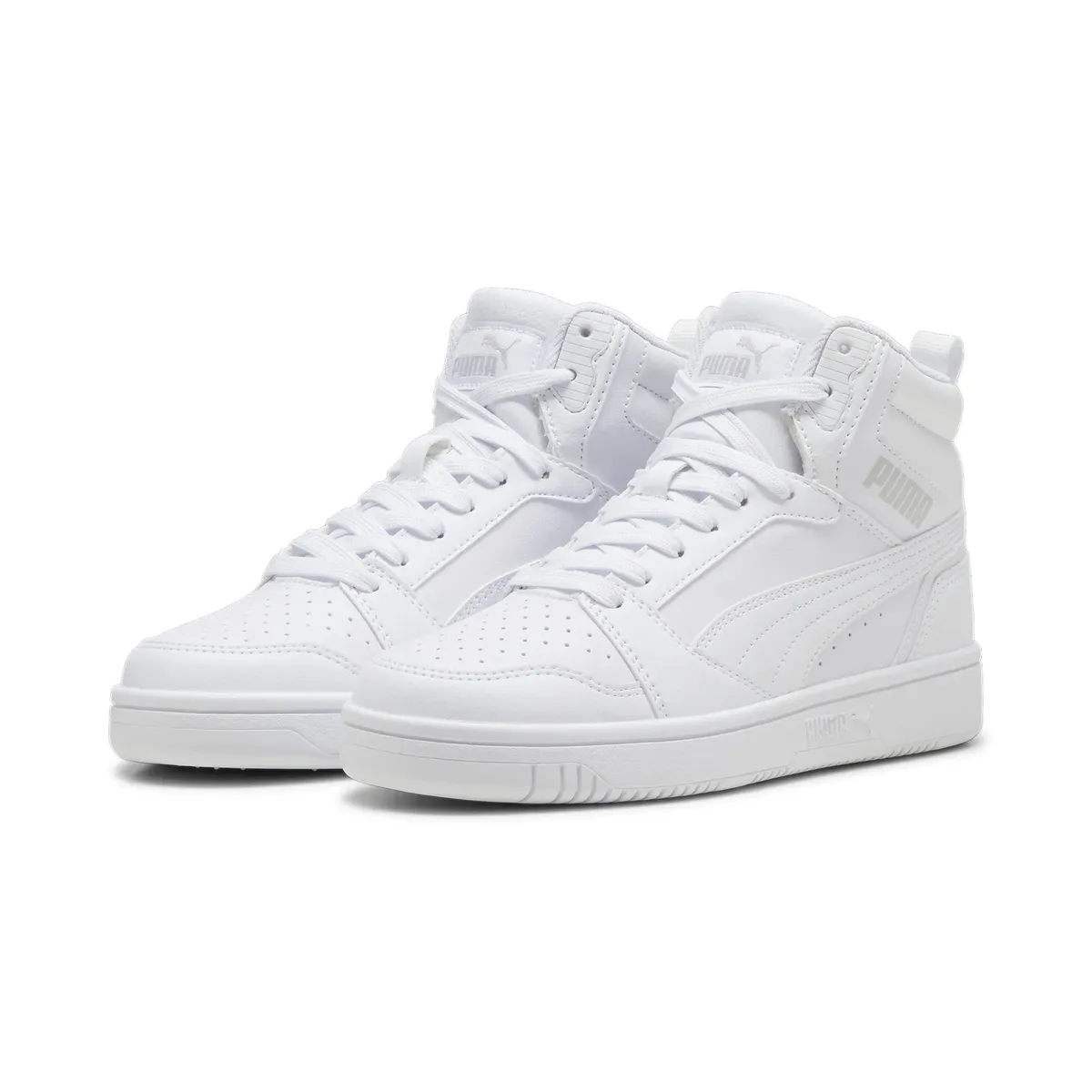 

Кроссовки PUMA "REBOUND V6 MID JR", цвет Puma White-Cool Light Gray