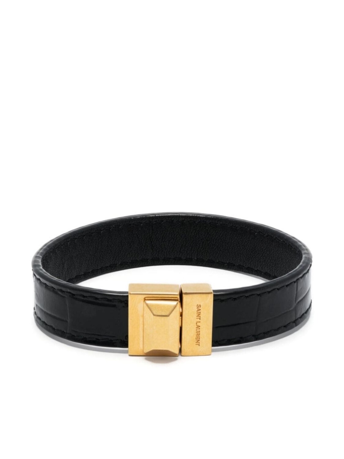 

Браслет с логотипом Saint Laurent, черный