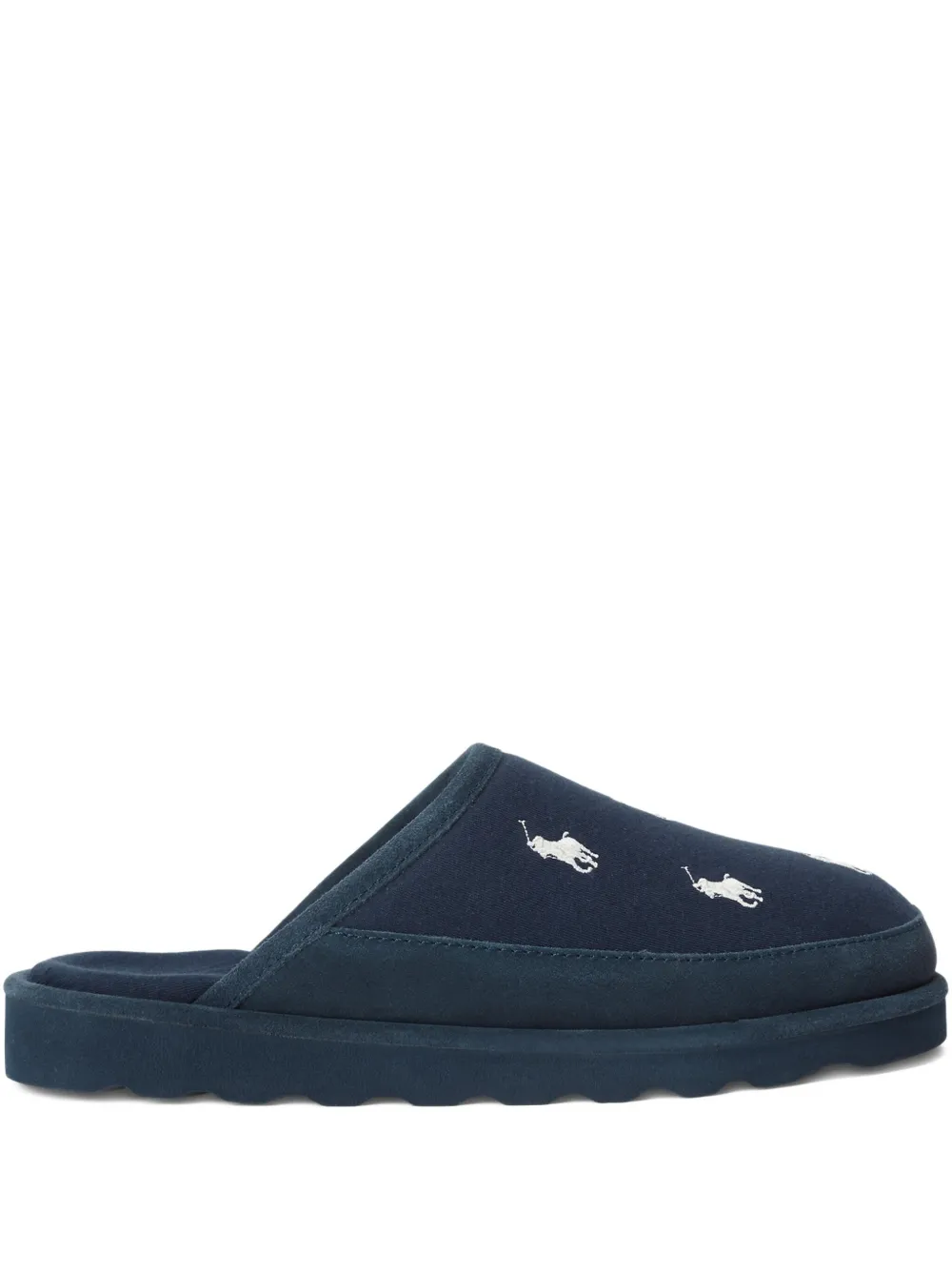 

Слиперы с вышивкой POLO RALPH LAUREN, синий