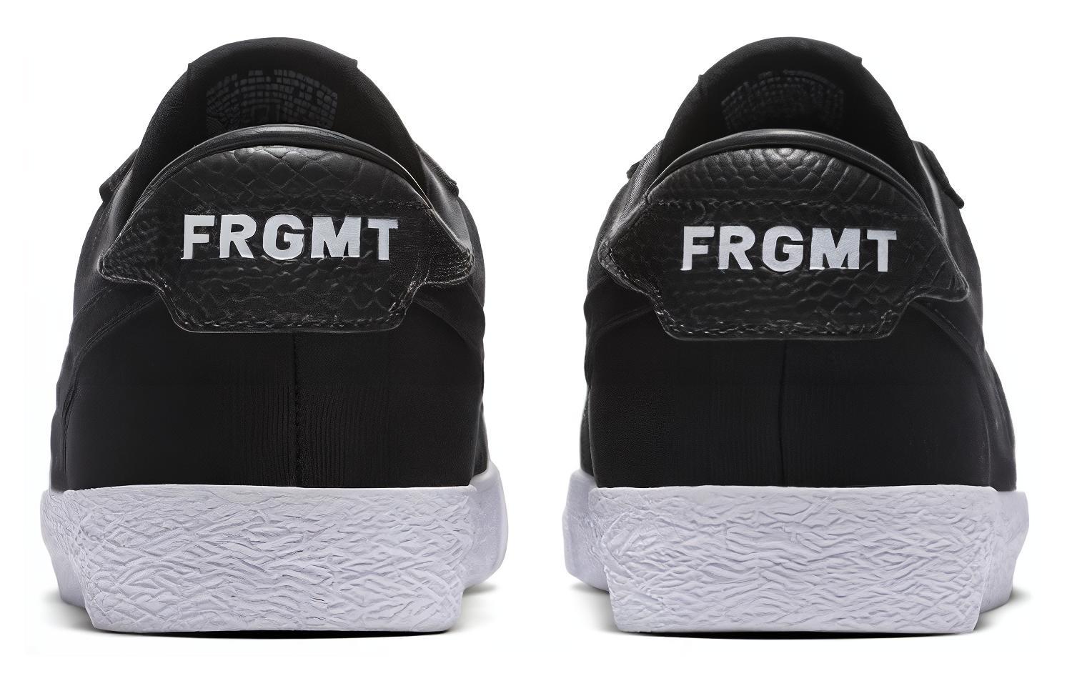 Nike Zoom Lauderdale Fragment Устойчивые к износу низкие детские скейтбординговые кроссовки черно-белые для подростков — фото 4
