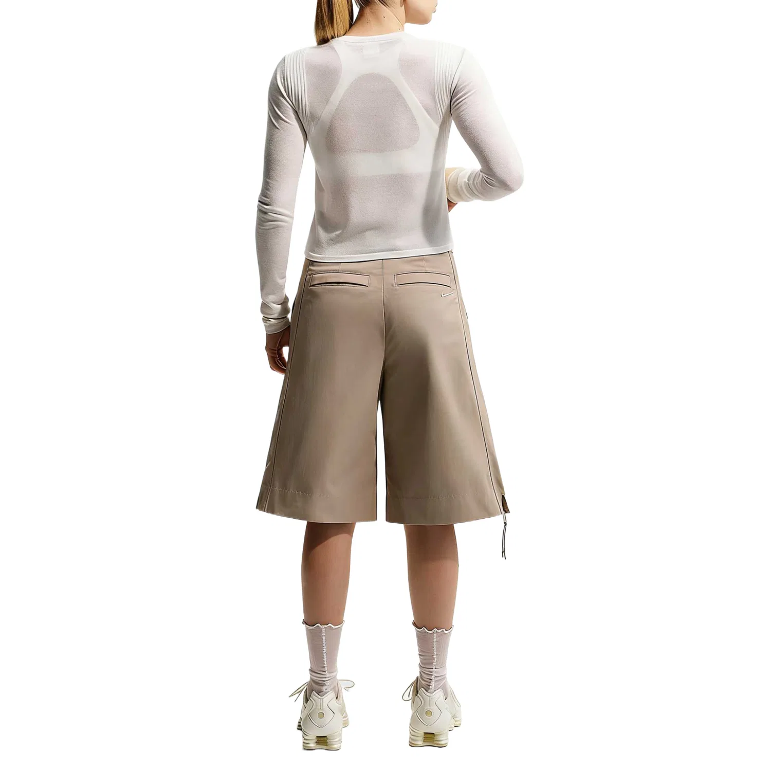 Футболка Nike Airreverent Women's Long-Sleeve Top белая — фото 3