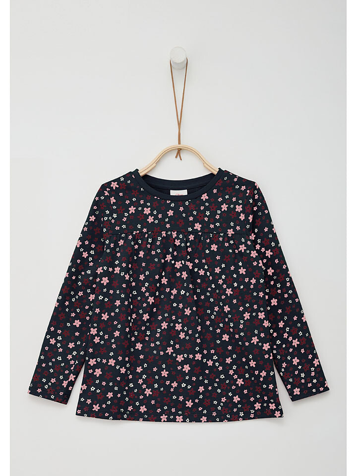 

Лонгслив s.Oliver Longsleeve, цвет Dunkelblau/Bunt