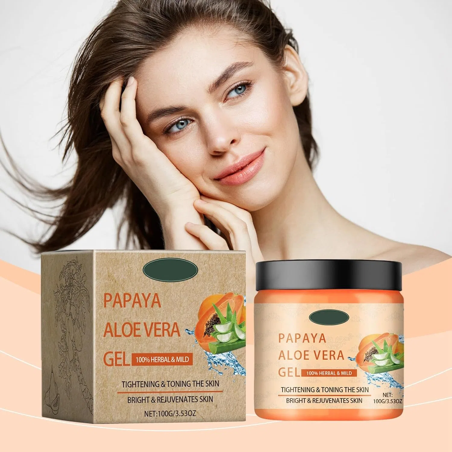 Крем для тела после загара с папайей и алоэ вера Generic 120 г — фото 2