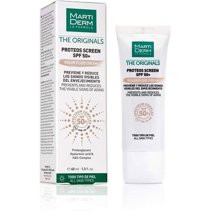 

Proteos Screen Spf50+ Цветной крем-флюид 40 мл, Martiderm