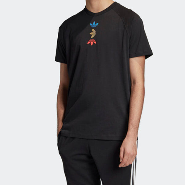 Футболка originals trefoil tee ref/met 'black' Adidas, черный — фото 3