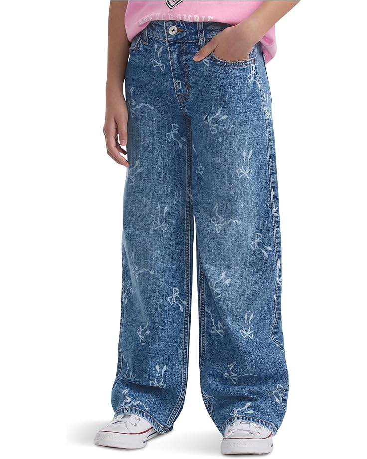 

Джинсы abercrombie kids High Rise Discharge Wide Leg Jeans, цвет Anf Dusk