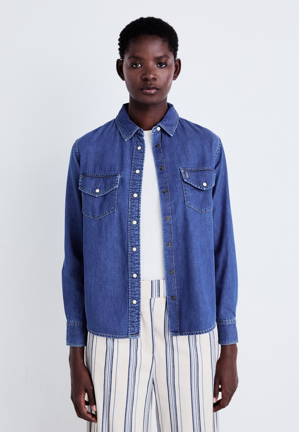 

Рубашка REGULAR SHIRT Pepe Jeans, темно-синий