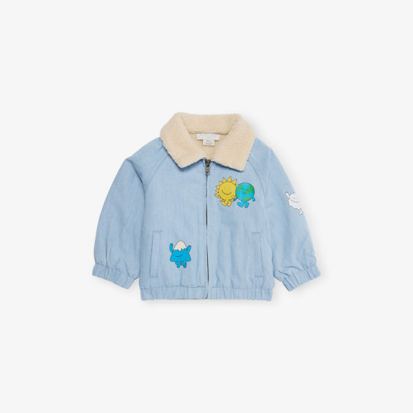 

Куртка джинсовая Stella Mccartney с принтом, голубой