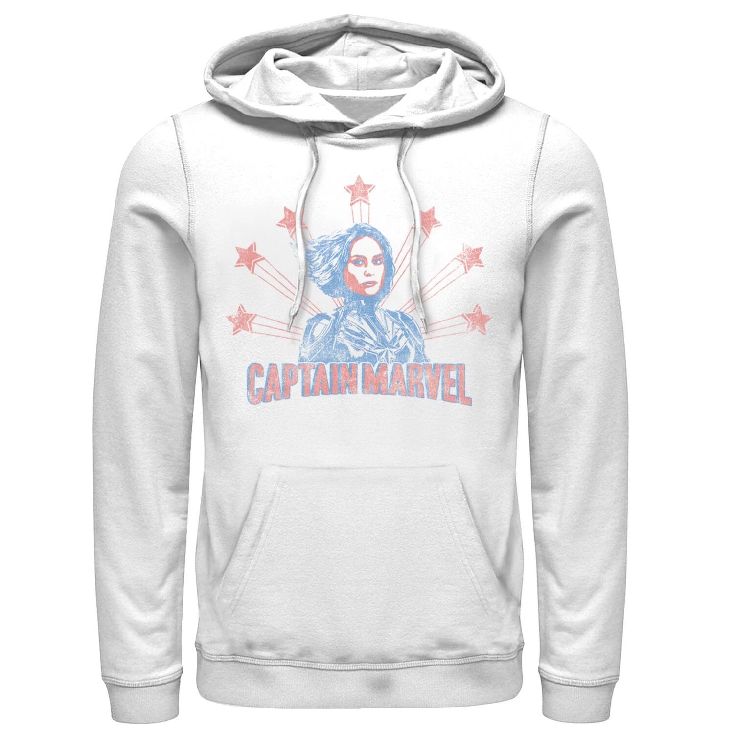 

Мужская худи с потертым портретом Captain Marvel Licensed Character
