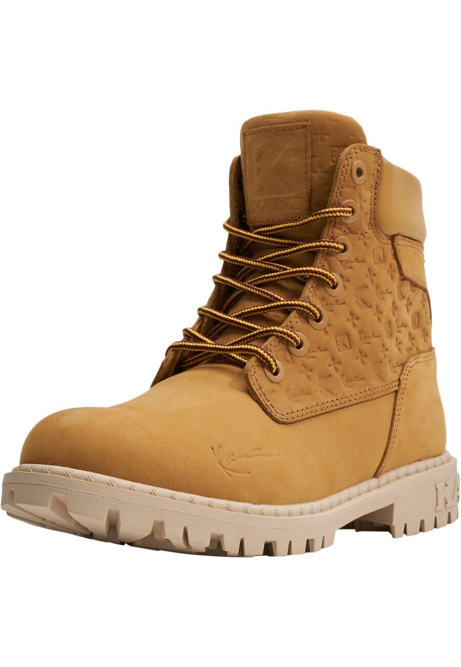 

Ботинки Karl Kani Lace-Up Ankle Boots, бежевый