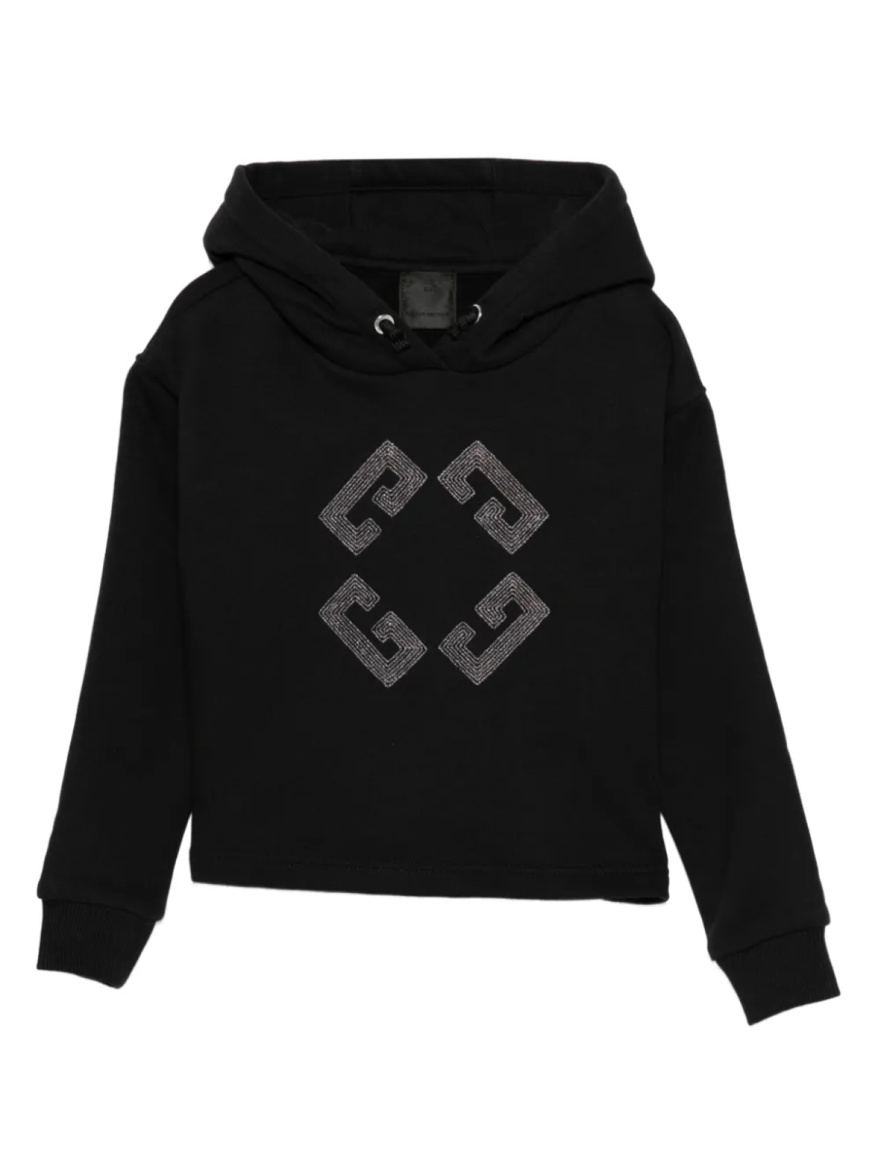 

Толстовка с капюшоном Givenchy Kids, украшенная кристаллами, черный