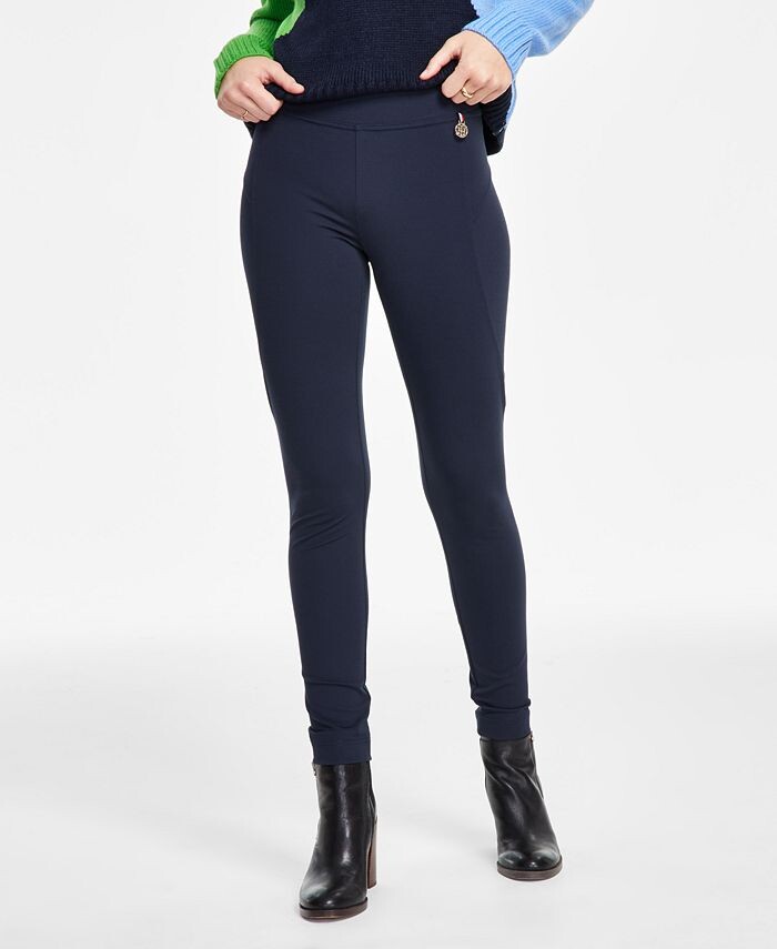 Женские легкие брюки TH Flex Ponte Tommy Hilfiger, синий