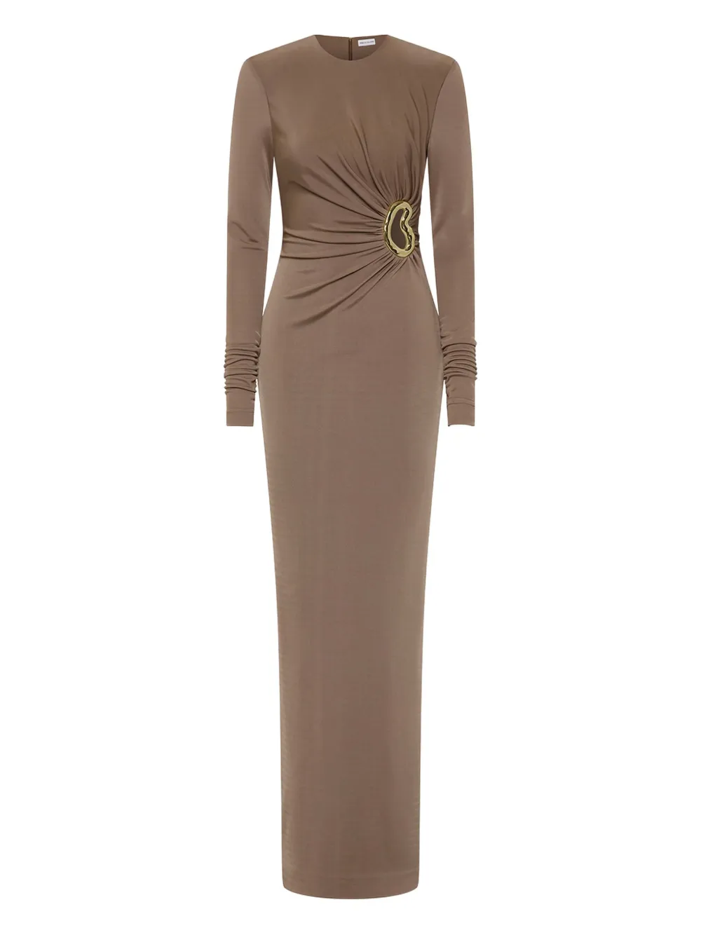 

Платье макси Misha с длинными рукавами Rebecca Vallance, коричневый