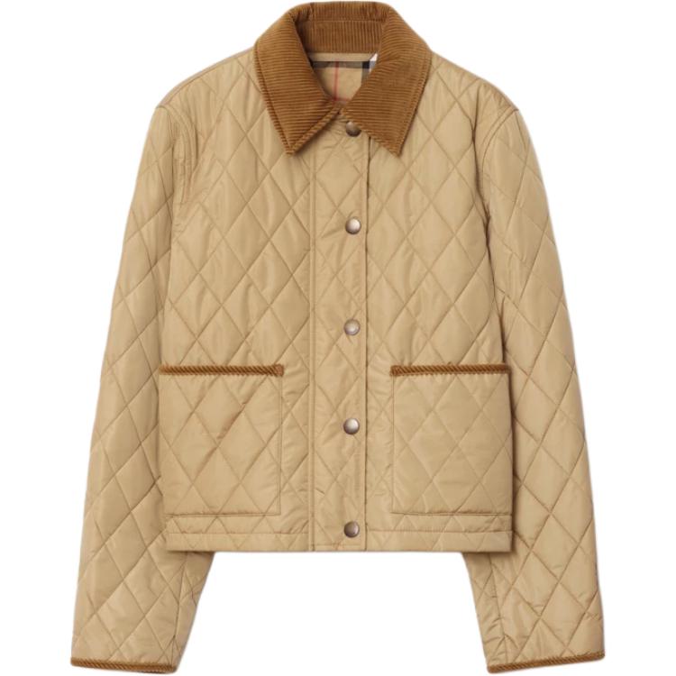 

Burberry Короткая стёганая куртка, Khaki