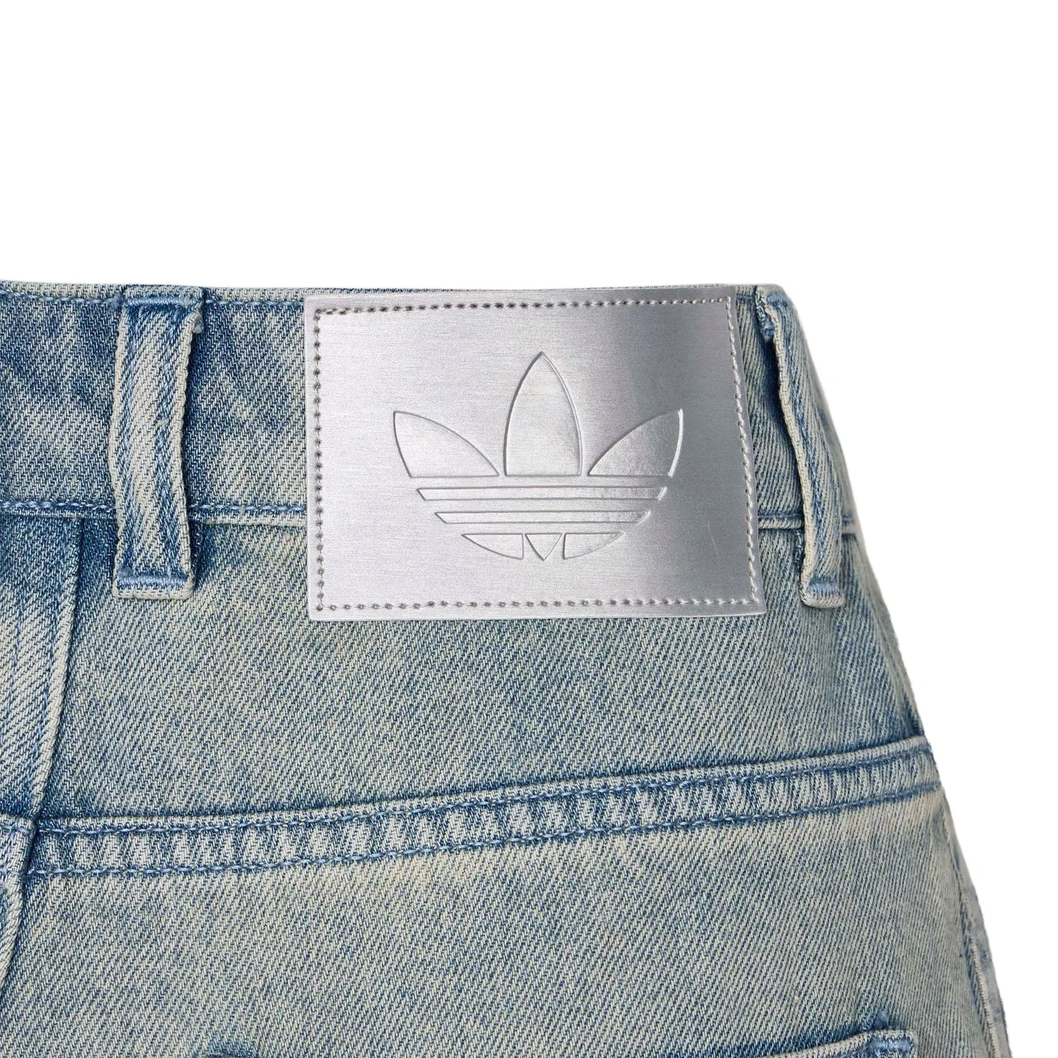Джинсы карго джоггеры Adidas Originals Light Denim Blue — фото 4