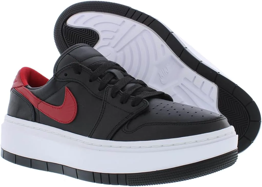 Женские кроссовки Nike WMNS Air Jordan 1 Low, черный/красный/белый — фото 4