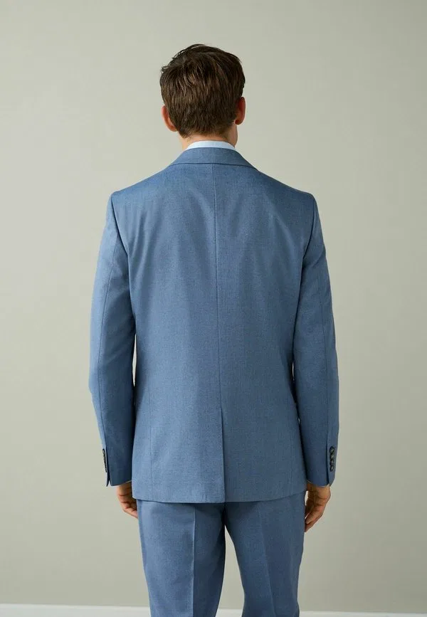 Приталенный пиджак из фактурной ткани. пиджак для костюма Next, Chambray Blue — фото 3
