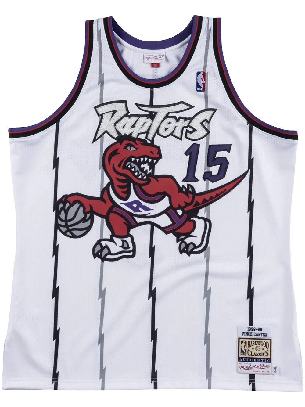 

Топ NBA Authentic Toronto Raptors 1998 Vince Carter Mitchell & Ness, белый