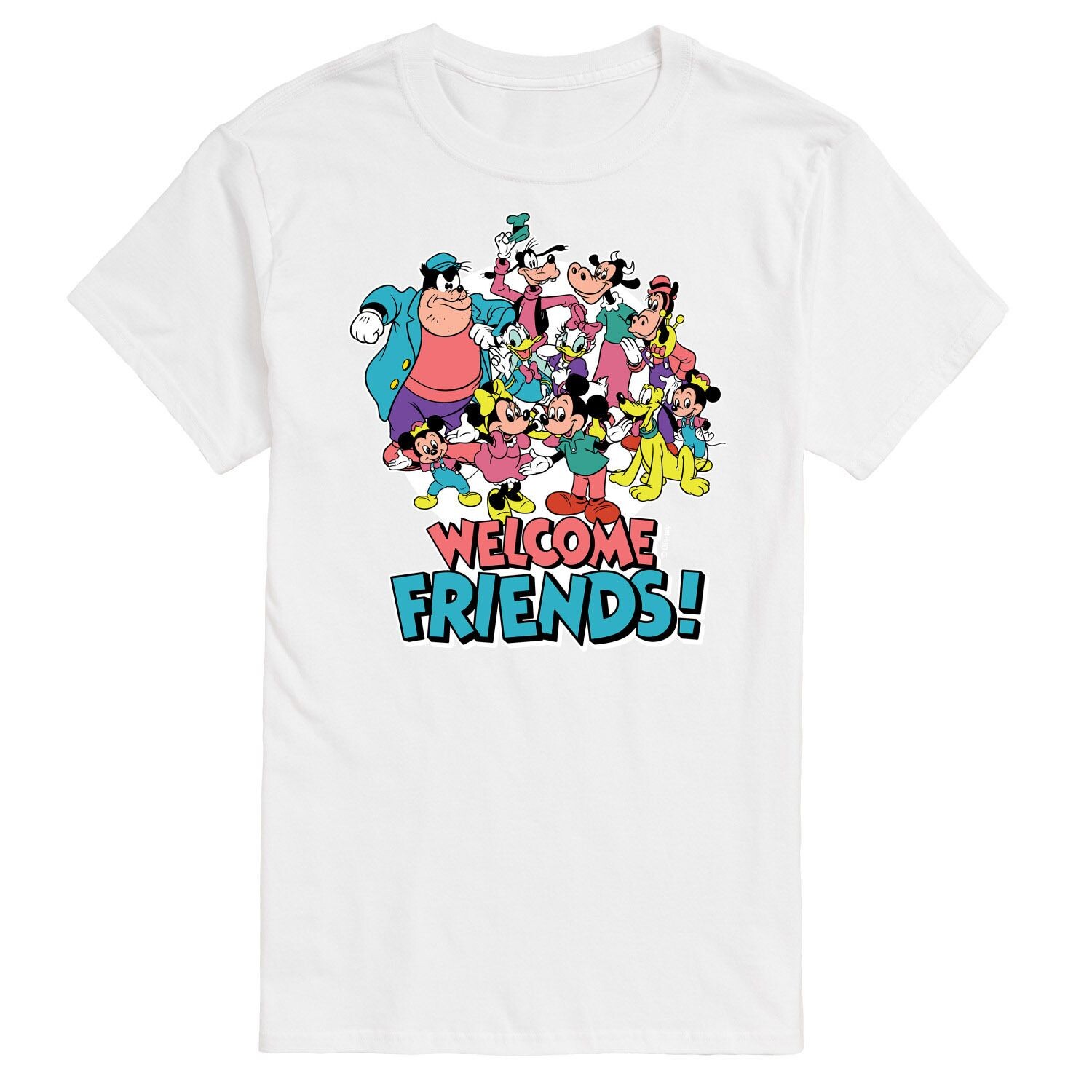 

Футболка Big & Tall Disney Welcome Friends License, белый