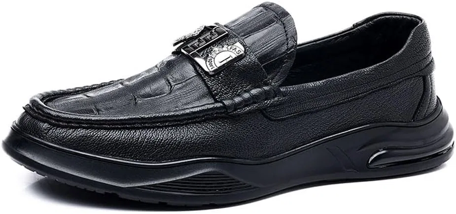 Herren-Slipper из этой книги с предложением Sohle, модные мягкие слипоны, Penny-Schuhe MANLADUO, Black