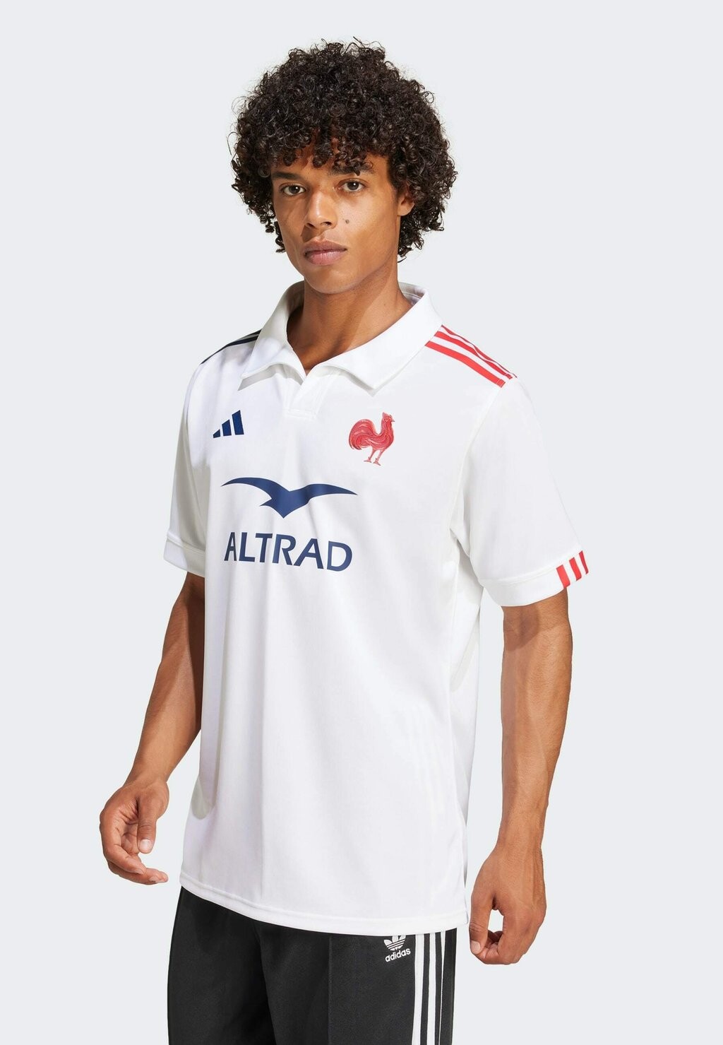 Рубашка поло FRANCE RUGBY AWAY adidas Performance, белый — фото 4