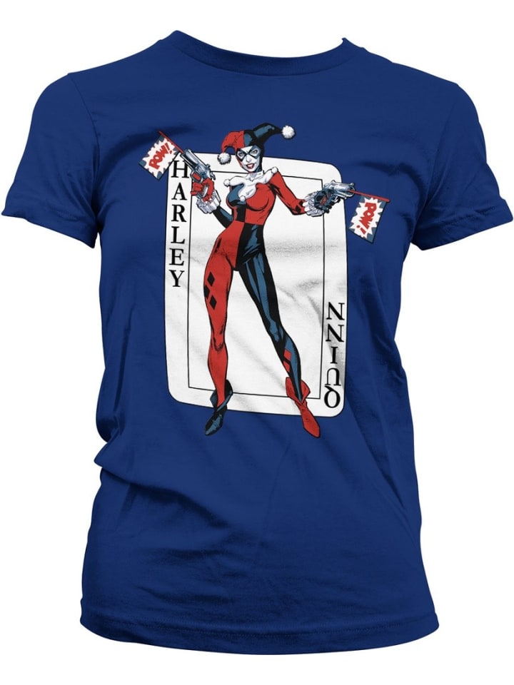

DC Commics Harley Quinn Футболка синего цвета, Синий, DC Commics Harley Quinn Футболка синего цвета